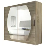 Mirjan24 Schiebetürenschrank London IV 180 x 215 x 58 cm Beige