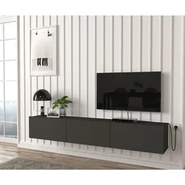 moebel17 TV Lowboard Hängend Damla Anthrazit