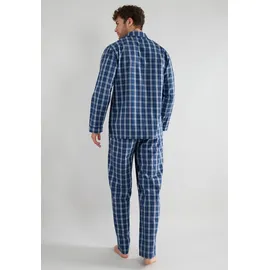 Götzburg Pyjama in Blau/Weiß L