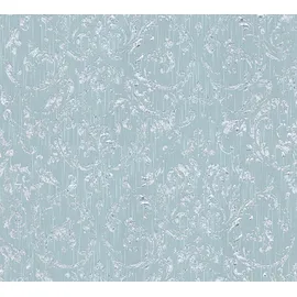 Architects Paper Metallic Silk Textiltapete 0,53 m x 10 m 306605 blau/grün