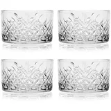 Pasabahce 487642 Timeless 4er Packung Schale Knabberschale Cerezlik, Glas, transparent, 22,5 ml
