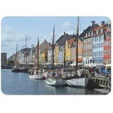 Nyhavn Dänemark Platzdeckchen, Kork, mehrfarbig, 39,5 x 28,5 cm, 4 Stück