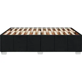 vidaXL Bettgestell 140 x 200 cm Schwarz