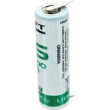 Saft LS14500CNA Lithium Batterie mit 2er Print Kontakten