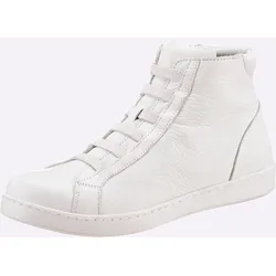 Stiefelette, Damen, Gr. 39, weiß, Leder, Glattleder, modisch, Schuhe