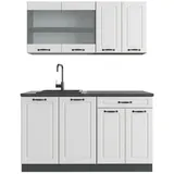 Vicco Singleküche R-Line Single Landhaus Anthrazit