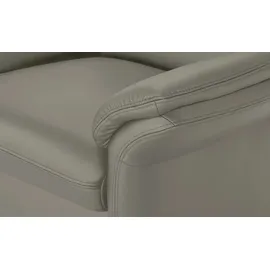 meinSofa Fernsehsessel Manon Leder 98 x 94 x 92 cm Grau