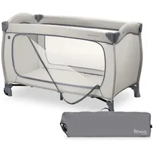 hauck Sleep N Easyfold Reisebett Baby in Sekunden klappbar, Dark Grey