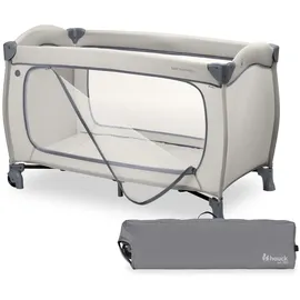 hauck Sleep N Easyfold Reisebett Baby in Sekunden klappbar, Dark Grey
