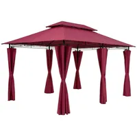 CASARIA Pavillon Topas Bordeauxviolett 3x4m UV-Schutz 50+