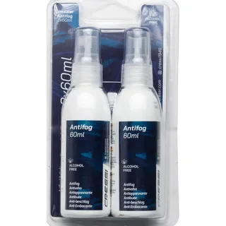 Cressi Anti Fog 2Pack Antibeschlagmittel, Transparent, 2x60 ml Spray