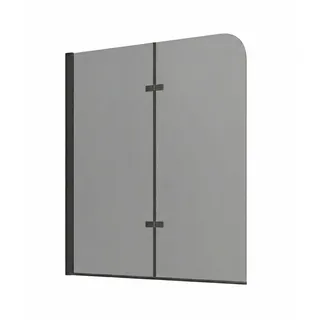 Badplaats Badewanne Austin Schwarz Grauglass 5mm mit Nanobeschichtung 110 x 140 cm