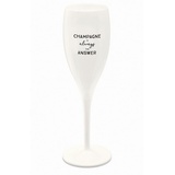 Koziol Sektglas Cheers No. 1 Champagne is the Answer,