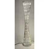 Formano 660923 Lampe rund gedreht 30 x 145cm aus glänzendem Aluminium mit LED Licht