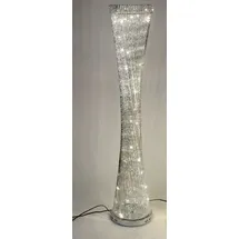 Formano 660923 Lampe rund gedreht 30 x 145cm aus glänzendem Aluminium mit LED Licht