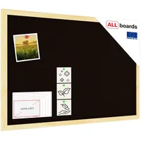 ALLboards Pinnwand 60 x 40 cm Schwarz