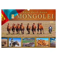 Calvendo Reise durch Asien - Mongolei (Wandkalender 2026 DIN