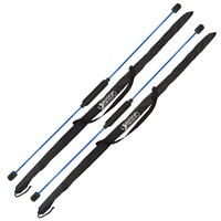 Best Sporting Swing Stick Fitness Schwingstab für Ganzkörpertraining, mit Trainingsanleitung, Farbe: rot oder blau (#4.1 (2 Swing Sticks blau + Tasche))