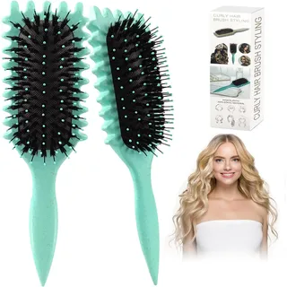 71Nmly Curl Hair Brush,Curl Define Styling Brush,2024 Neu Lockenbürste,Curl Defining Brush,Wildschweinborsten Haarbürste,Haarbürste Zum Kämmen und Formen von Männern und Frauen