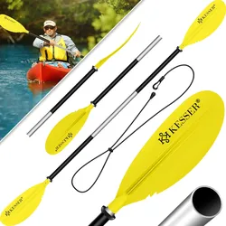 KESSER® Paddle Doppelpaddel - 4-teilig für Kanu Kayak SUP Stand-Up Paddling Board Stechpaddel, 228cm Aluminum Super Leicht für Schlauchboot, Stand Up Paddel Kajakfahren Surfboard Boot