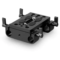 SmallRig 1775 Mounting Plate with 15mm Rod Clamps