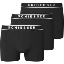 SCHIESSER Herren 3 PACK Boxershorts Bio Baumwolle Multipack - Gr.: 8