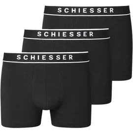 SCHIESSER Herren 3 PACK Boxershorts Bio Baumwolle Multipack - Gr.: 8