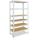 shelfplaza Schwerlastregal, Creme, Metall, Rechteckig, 80x180x45 cm, Freizeit, Heimwerken, Werkstatt, Schwerlastregale