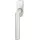 FSB Fenstergriff 34 1076 abschließbar ovale Rosette, - silber eloxiert