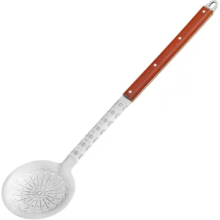 4big.fun 65 cm Schaumkelle Schumovka Schaumlöffel + Besteck-Set Siebkelle Abseihlöffel Edelstahl Kazan