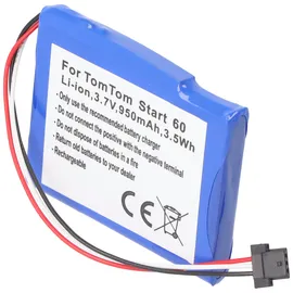 AccuCell Akku passend für den TOMTOM Start 60 Akku AT5, AHA11111003, VFA, 6027A0089521, AHA11110005, FMB0932008731, P2, VF65, VF6D, VF6S