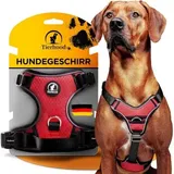 Tierhood Hundegeschirr rot L