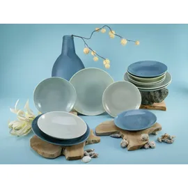 CreaTable Reactive Aqua Tafelservice 12-tlg. blau