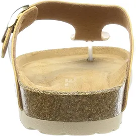 ROHDE Damen Zehentrenner Pantolette Metallic-Optik Alba 5600, Größe:39 EU,