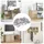 vidaXL Zapfenschloss-Muttern 8372 pcs Silber Metall