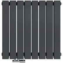EMKE Heizkörper 63x62cm 450W Anthrazit Flach Paneelheizkörper Horizontal Einlagig Badheizkörper