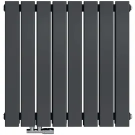 EMKE Heizkörper 63x62cm 450W Anthrazit Flach Paneelheizkörper Horizontal Einlagig Badheizkörper