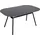 Möbilia Alannah 120 x 76 x 80 cm grau/schwarz