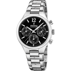 Festina Chronograph Boyfriend F20391/4 Sonderangebot - schwarz,silber - 36.3mm