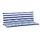 vidaXL Bankauflage 150 x 50 x 7 cm blau weiß gestreift 2 St.
