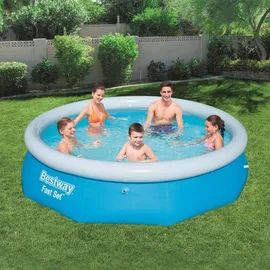 BESTWAY Fast Set Pool Aufblasbar Rund 305 x 76 cm