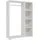 [en.casa] Kleiderschrank Nesbyen 90 x 126 x 30 cm Weiß