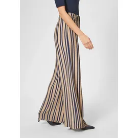 Madeleine Palazzohose Weite Streifenhose Blau 36