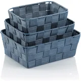 Kela Korb-Set Alvaro 3-tlg. rauchblau