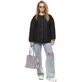 Pieces Steppjacke in Black | Schwarz - XL