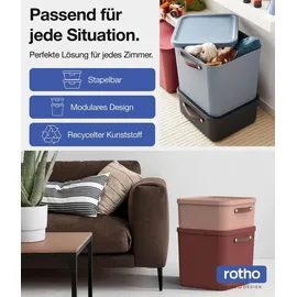 Rotho Maloja Aufbewahrungsbox 39,5 x 26,5 x 17,7 cm 3-tlg. blau