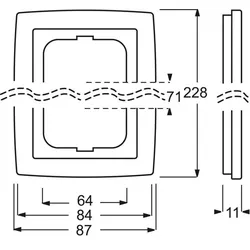 Busch-Jaeger 3fach Rahmen Rahmen Impuls Wei?, Verkehrswei? 2CKA001754A4433
