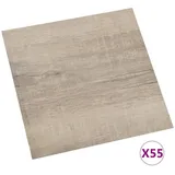 vidaXL - PVC-Fliesen Selbstklebend 55 Stk. 5,11 m2 Taupe 383890
