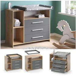 Vicco Wickelkommode Babykommode Wickelregal Oskar Babymöbel Wickeltisch