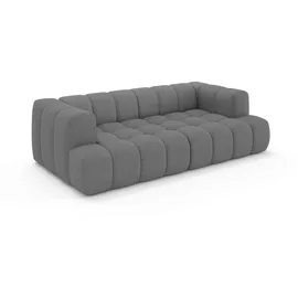 homsy by ana johnson Big-Sofa HOMSY BY ANA JOHNSON "»XL« BOUBELLE Design-Sofa extra tief, Bubble-Optik, Breite 246 cm", dunkelgrau, B:246cm H:75cm T:135cm, 100% Polyester, Sofas, Big-Sofa, 4-Sitzer mit Wellenunterfederung, XL Sitztiefe 100 cm